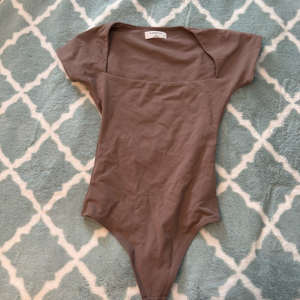 Aritzia Babaton Brown Sculpting Bodysuit